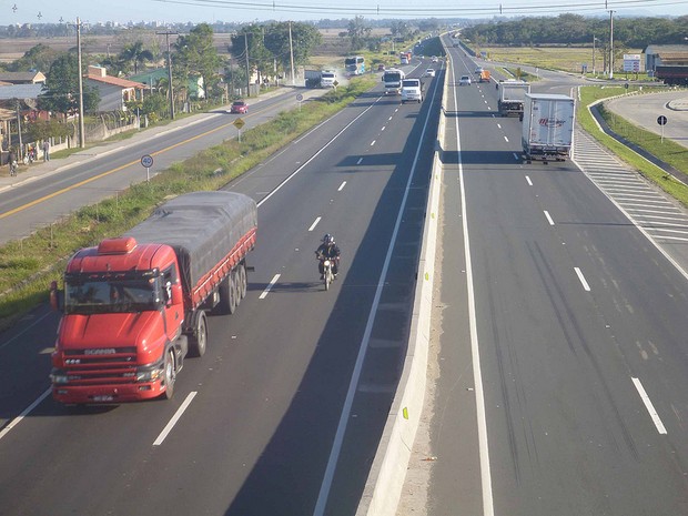 BR-101 em SC é a oitava rodovia mais violenta do Brasil (Foto: CNT/Divulgação)