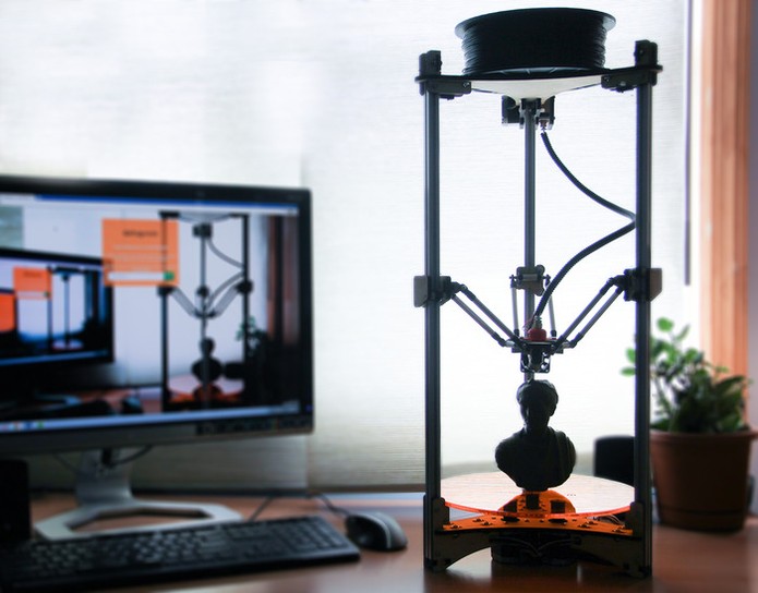 Impressora 3D de projeto dos estudantes (Foto: Reprodução/Kickstarter)