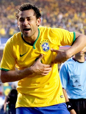 Fred gol Brasil x Sérvia amistoso (Foto: Ivo Gonzalez / Agência O Globo)