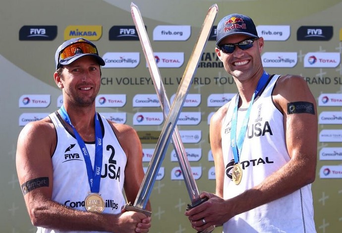 Dalhausser e Rosenthal campeões do grand slam da noruega de volei de praia (Foto: FIVB)