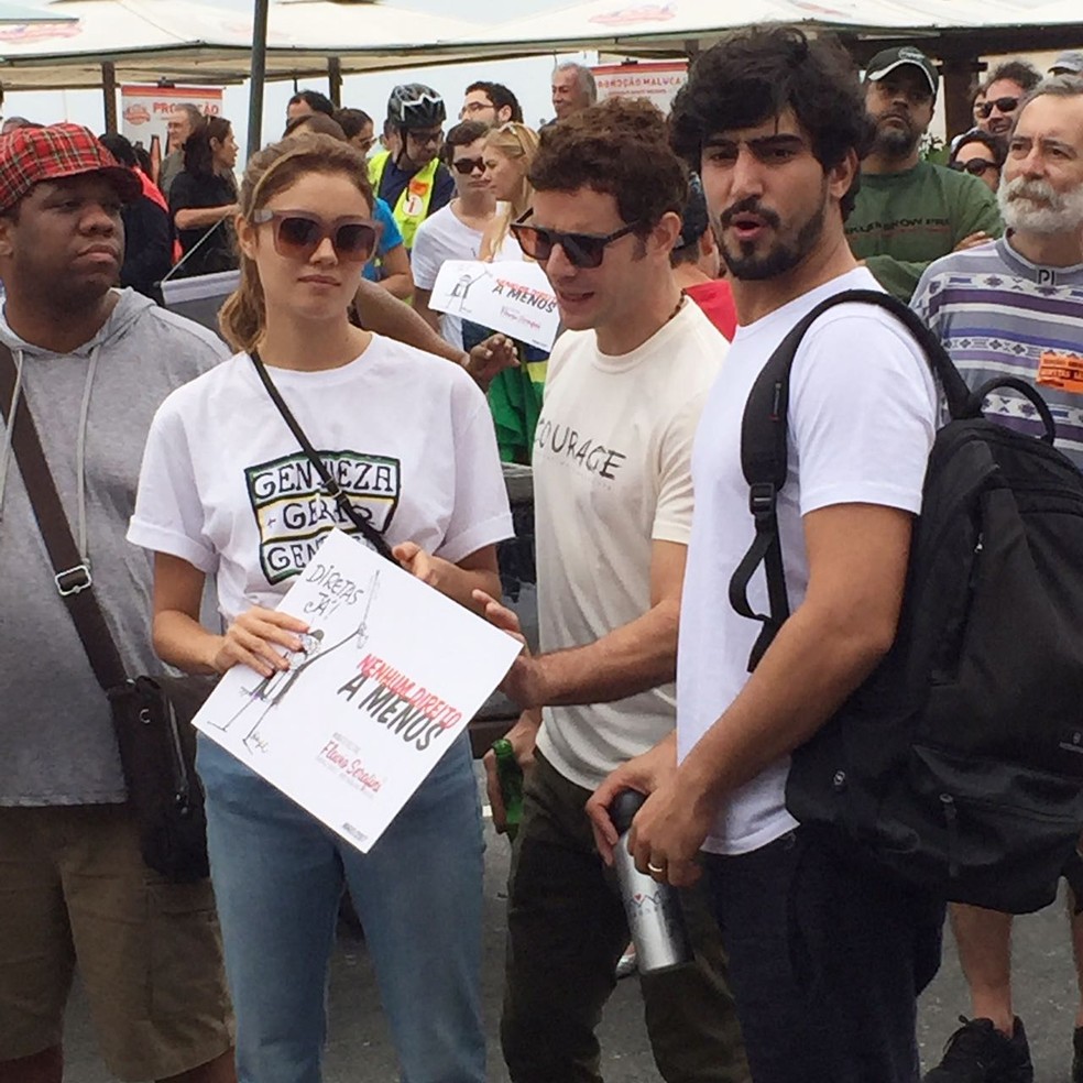 Artistas também participam de ato por eleições diretas (Foto: Fábio Fabato/Arquivo pessoal)