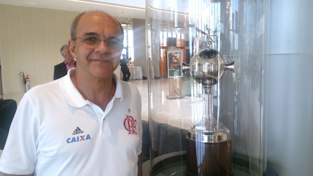 Eduardo Bandeira de Mello presidente Flamengo (Foto: Richard Souza)