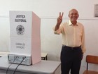 Confúcio vota em Ariquemes (Eliete Marques/G1)