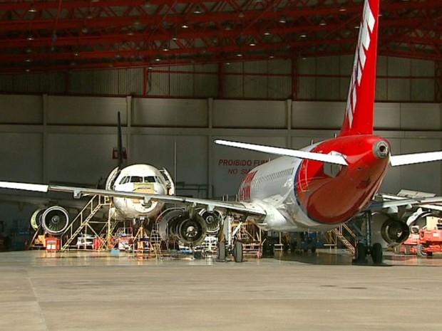 TAM quer novo hangar para manutenção de aeronaves em São Carlos (Foto: Reprodução/EPTV)