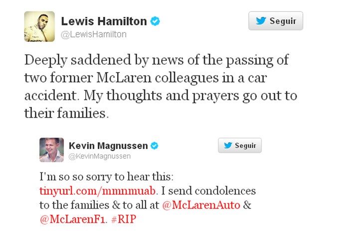 hamilton magnussen formula 1 twitter (Foto: Reprodução )