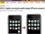 Apple planeja próxima versão do iPhone com tela maior, diz jornal