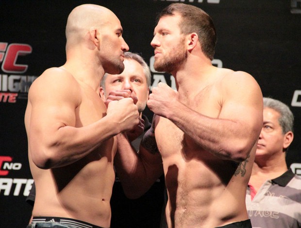 Glover e Bader Encarada UFC BH (Foto: Rodrigo Malinverni)