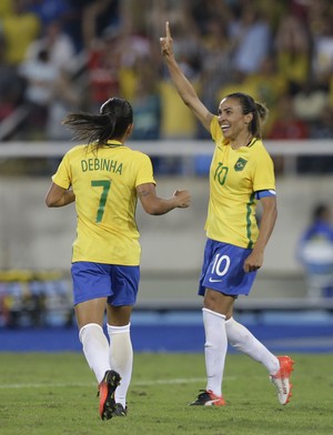 Marta Brasil x  Suecia futebol feminino (Foto: AP)