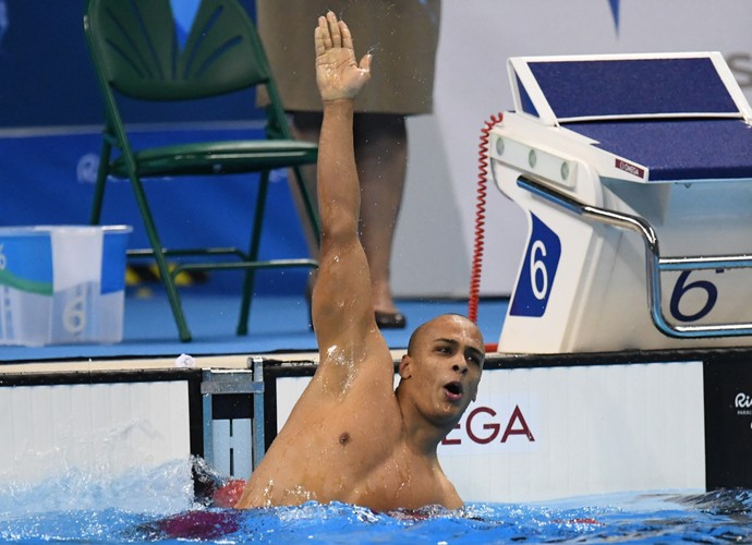 Ítalo Pereira conquista bronze nos 100m costas S7 (Foto: André Durão)