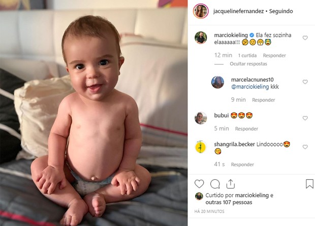 Márcio Kieling provoca mulher ao postar foto do filho do casal (Foto: Reprodução/Instagram) Márcio Kieling provoca mulher ao postar foto do filho do casal (Foto: Reprodução/Instagram)