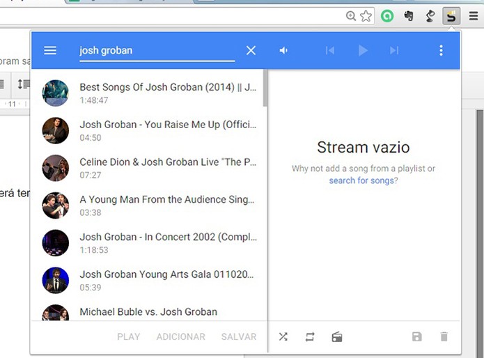 Desenvolvedor do Streamus aplicou Material Design na construção do recurso (Foto: Divulgação/Streamus)