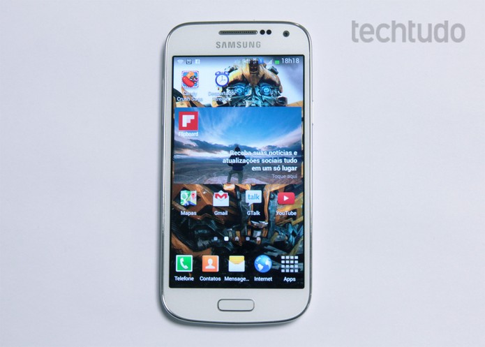 Galaxy S4 Mini, a versão mini do top de linha da Samsung (Foto: Barbara Mannara/TechTudo)