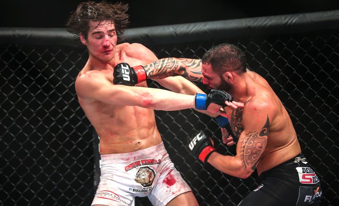 Santiago Ponzinibbio x Sean Strickland, UFC (Foto: Jefferson Bernardes/Inovafoto)