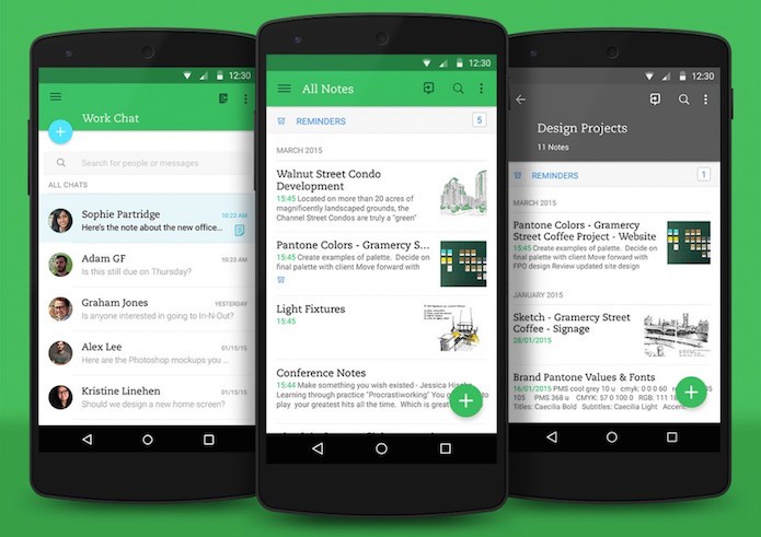 Update 7.0 trouxe o Material Design para o Evernote (Foto: Reprodução/Evernote)