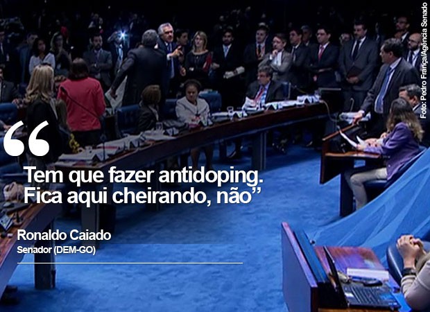 bate-boca caiado lindberg (Foto: Agência Senado) bate-boca caiado lindberg (Foto: Agência Senado)