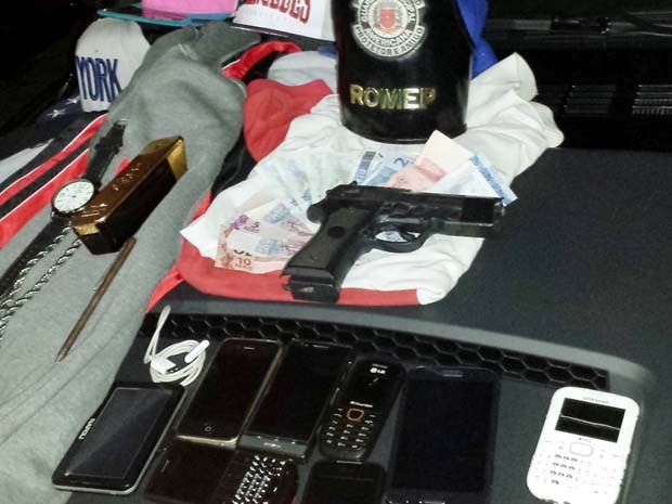 Quadrilha é presa suspeita de praticar série de roubos em Americana, SP (Foto: Guarda Municipal)