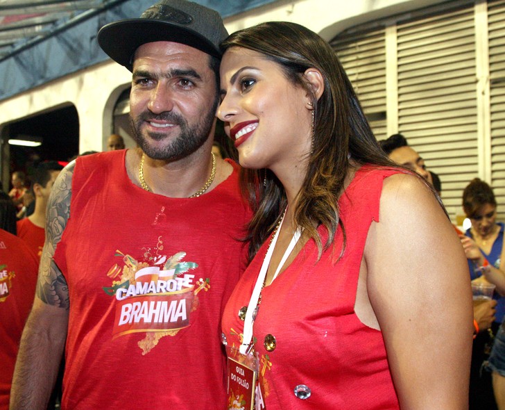 O jogador do Corinthians Danilo e a esposa Miriam Andrade