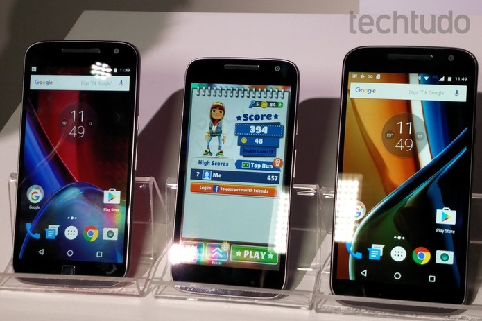 O Moto G 4 Play é o menor dos três lançamentos (Foto: Fabrício Vitorino/TechTudo)