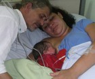 Grávida obrigada a fazer cesárea relata ameaça (Arquivo Pessoal)