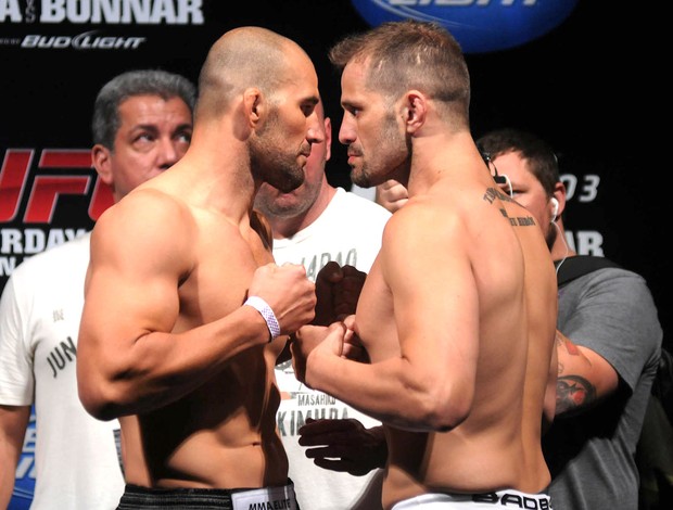 Maldonado e Glover, Pesagem UFC Rio III (Foto: André Durão / Globoesporte.com)