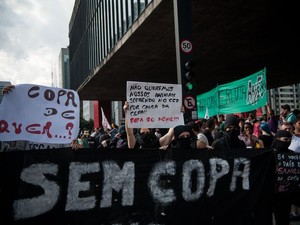 Protesto na Avenida Paulista (Foto: Marcelo Camargo/ Agência Brasil)
