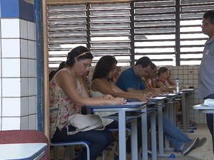 Concurso da Prefeitura de João Pessoa aconteceu sem registrar incidentes no domingo (12) (Foto: Reprodução / TV Cabo Branco)