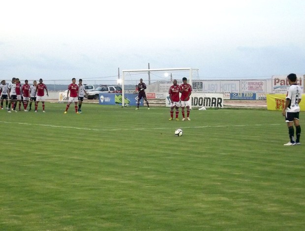 América-RN x Corintians-RN, no Estádio Nazarenão, em Goianinha (Foto: Jocaff Souza)