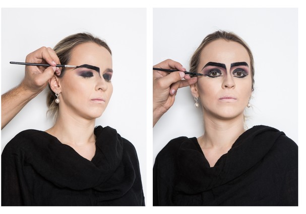 Que diferença faz uma sobrancelha bem escura, não? (Foto: Larissa Felsen)