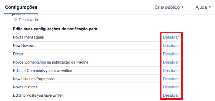 Como Desativar Notificações De Páginas Que Você Administra No Facebook Dicas E Tutoriais 7989