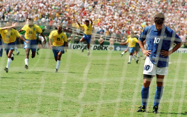 Baggio, Itália x Brasil, Copa de 1994 (Foto: Agência AFP)