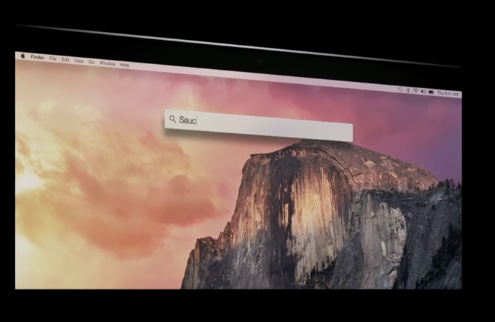 Spotlight no OS X Yosemite (Foto: Reprodução/Apple)