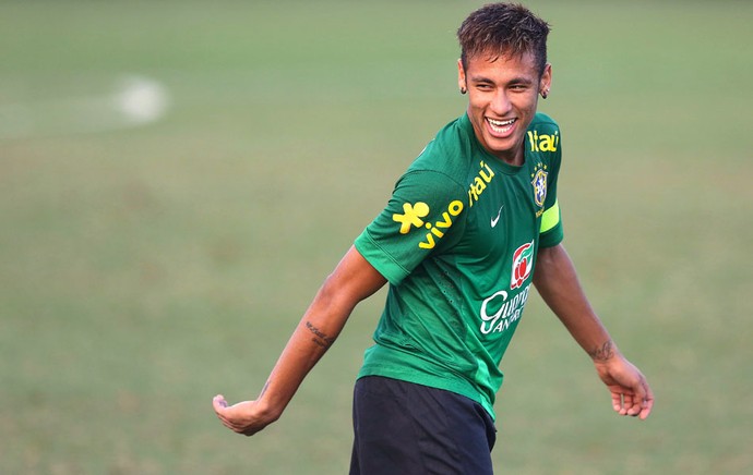 Neymar Treino Seleção Brasileira (Foto: Mowa press)