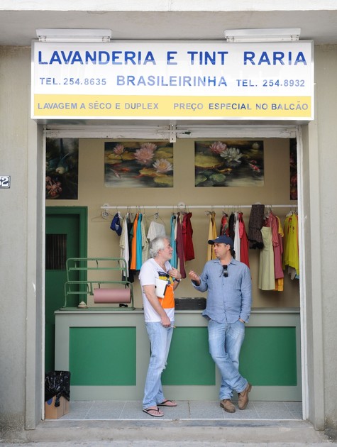 Carlos Lombardi e Alexandre Avancini (Foto: Michel Angelo/ Record)