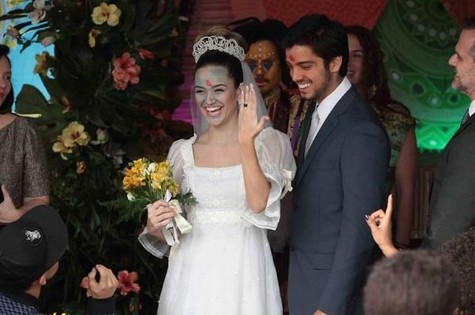 Cena do casamento de Bruno e Fatinha (Foto: Reprodução)