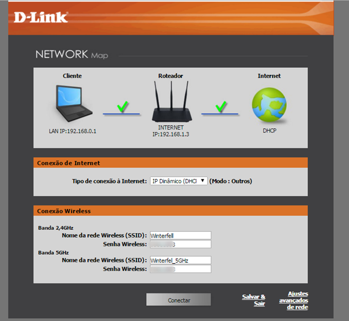 Modo Fácil Configuração do D-Link DIR 809 (Foto: Reprodução/Gabriel Ribeiro)