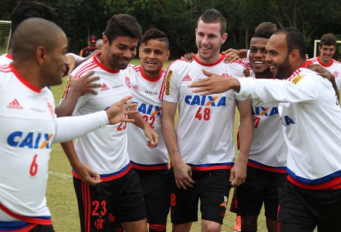 Eduardo da Silva, Everton, Paulo Victor e Alecsandro, Flamengo (Foto: Gilvan de Souza / Flamengo)