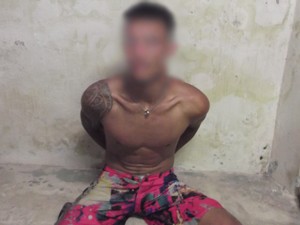 Preso que fugiu durante banho de sol foi recapturado em Esperança (Foto: Divulgação/Polícia Militar)