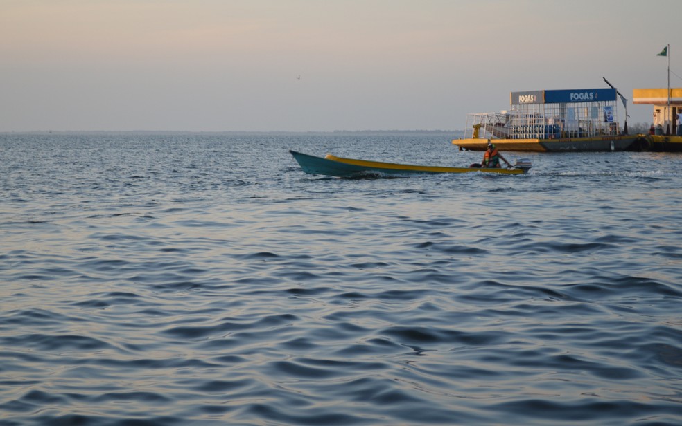 Rio Amazonas na reigão de Santarém até  Ituqui no Rio Amazonas. (Foto: Armando Carvalho/TV Tapajós)