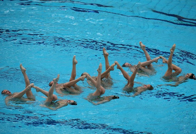 equipe livre brasil prata nado sincronizado aberto do rio (Foto: Satiro Sodre/SSPress)