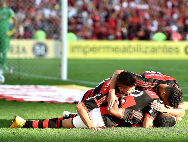 comemoração do Flamengo contra o Coritiba (Foto: Getty Images)