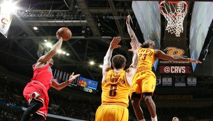 Cleveland Cavaliers x Chicago Bulls jogo 5 semifinais do leste LeBron James (Foto: Nathaniel S. Butler / Getty Images)