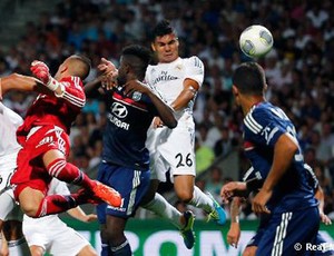 Casemiro gol Real Madrid jogo Lyon (Foto: Divulgação / Site Oficial do Real Madrid)