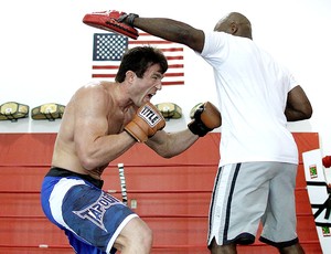 Chael Sonnen no treino do UFC (Foto: Getty Images)