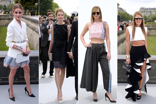 Semana de Moda de Paris de Alta Costura 2013-2014 - Olivia Palermo, Natalia Vodianova, Jennifer Lawrence, Anna Dello Russo (Foto: AFP)