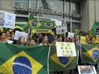Brasileiros no exterior também protestaram neste domingo (13)