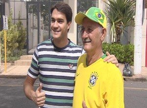 João Flauzino dos Santos, sósia do Felipão, de Araçatuba (Foto: Reprodução / TV TEM)