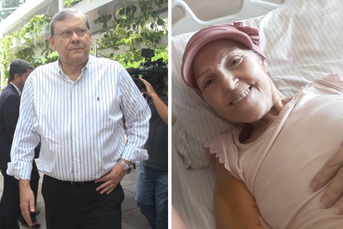 Milton Neves lamenta a morte da mulher, Lenice Chame Magnoni Neves, vítima de câncer (Foto: Amauri Nehn/Brazil News) // Reprodução/Twittero)