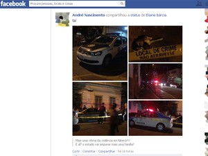 Ainda nesta quinta-feira, membro da página &quot;Violência em Niterói&quot; posta fotos de assalto em Niterói. (Foto: Reprodução / Facebook)
