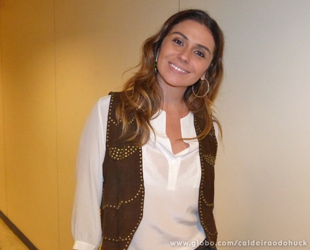 Giovanna afirma que quer mais filhos nos próximos três anos (Foto: Caldeirão do Huck/TV Globo)