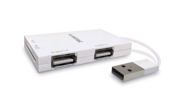 Combo Slim, Hub USB 2.0 + leitor de cartão de memória (Foto: Divulgação/Comtac)